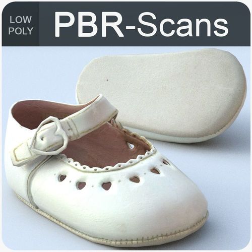 Child Shoe Low Poly Low-poly 3D model