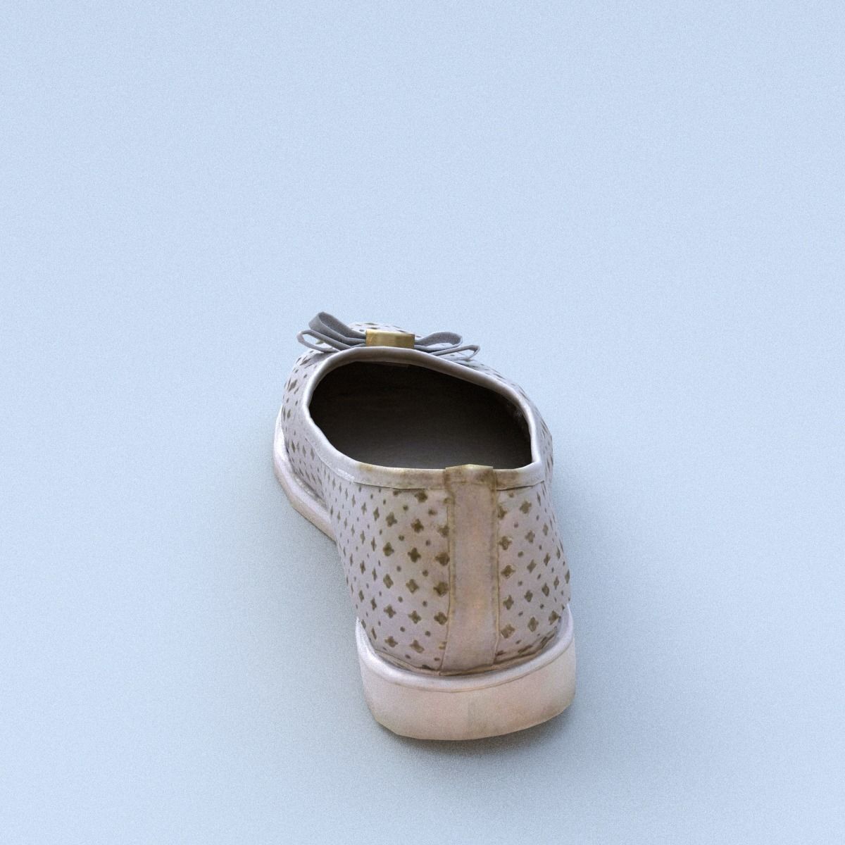 Shoe Low Poly flat shoes Low-poly 3D model_13