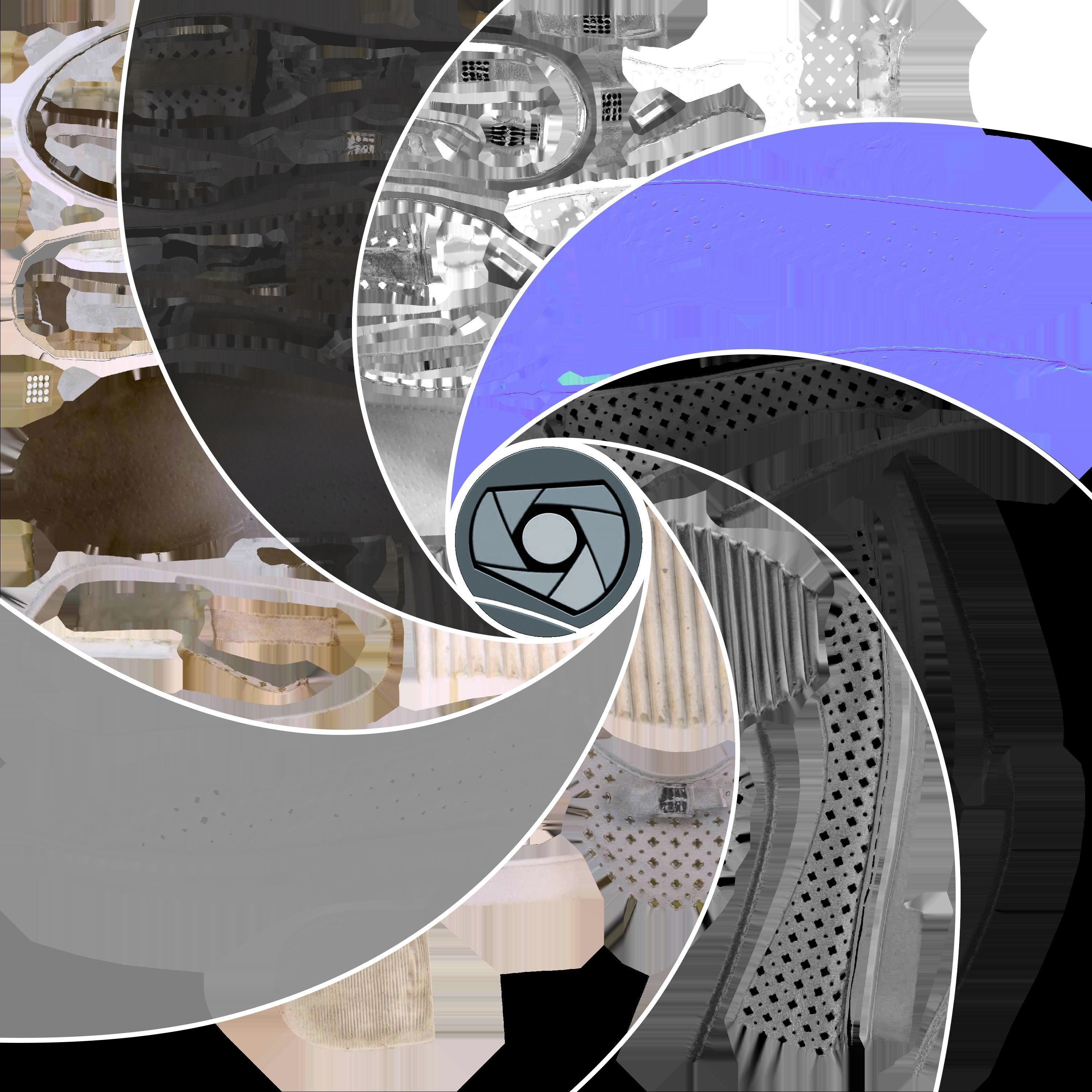 Shoe Low Poly flat shoes Low-poly 3D model_8