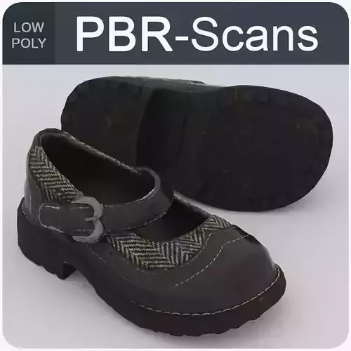 Child Shoe Low Poly