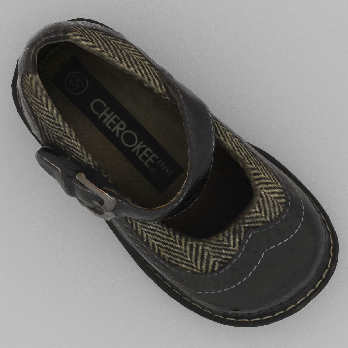 Child Shoe Low Poly Low-poly 3D model_3