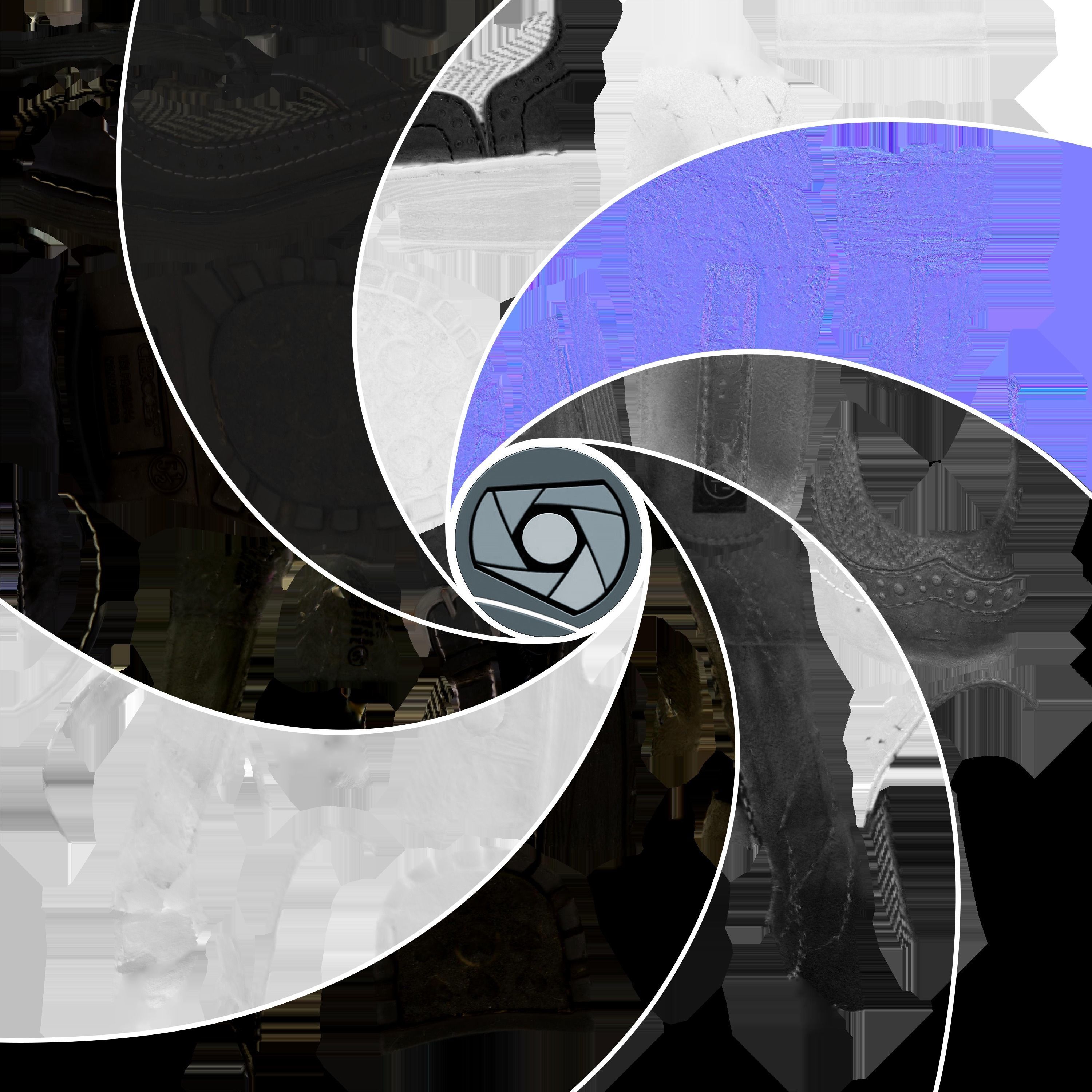 Child Shoe Low Poly Low-poly 3D model_8