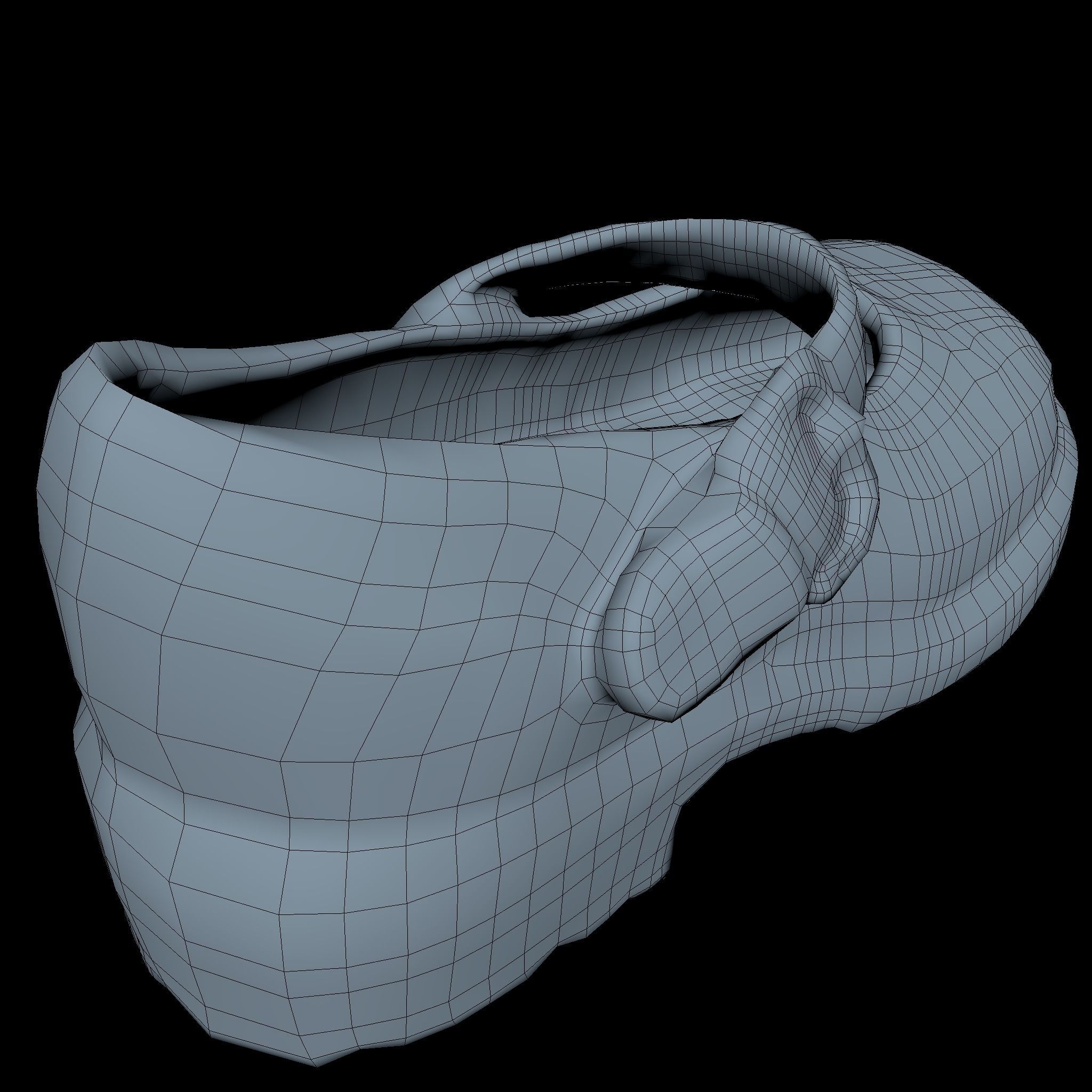 Child Shoe Low Poly Low-poly 3D model_7