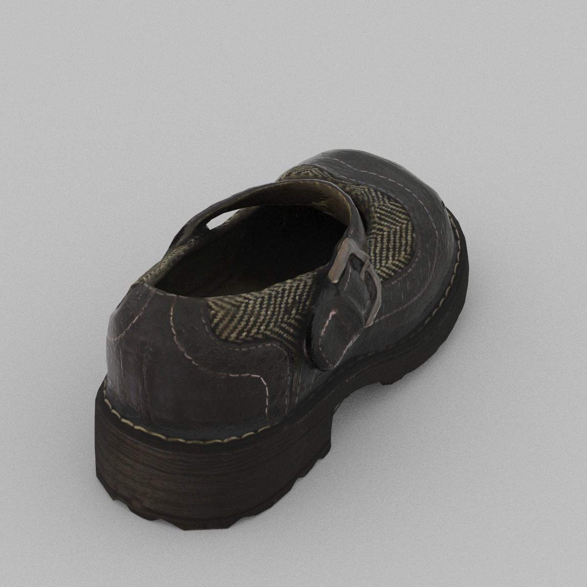 Child Shoe Low Poly Low-poly 3D model_12