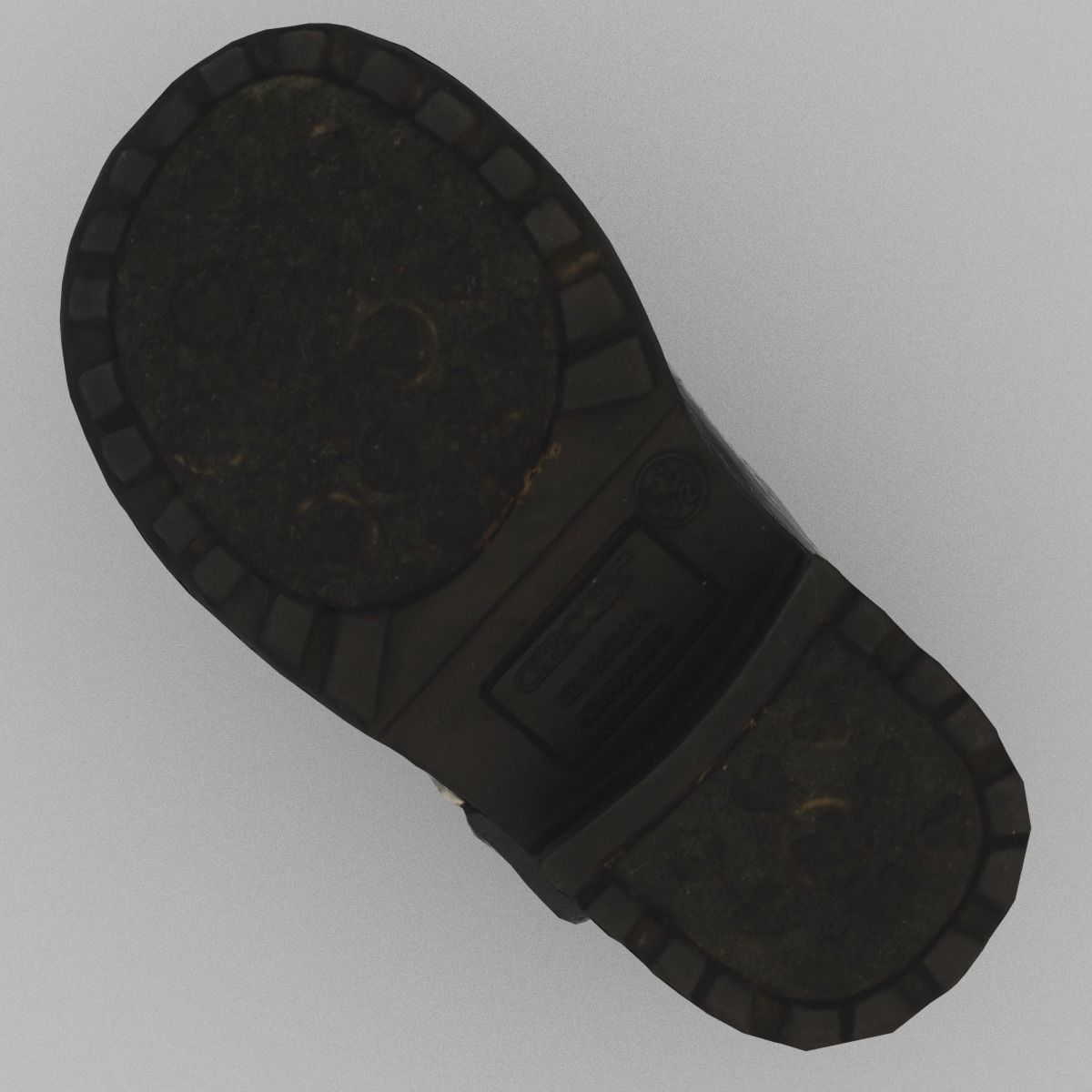 Child Shoe Low Poly Low-poly 3D model_4