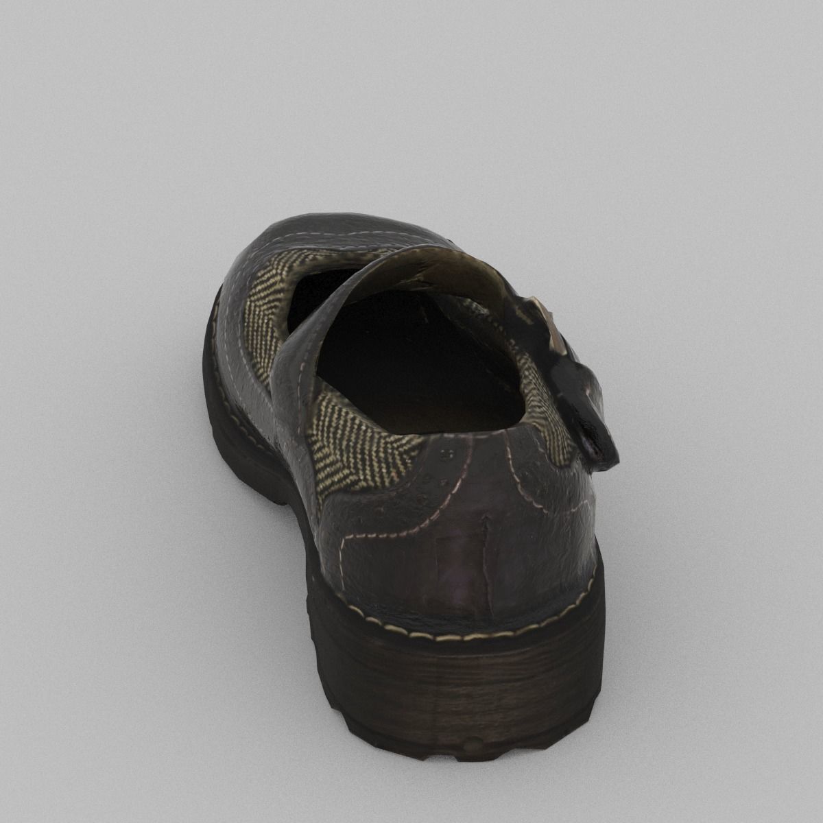Child Shoe Low Poly Low-poly 3D model_11