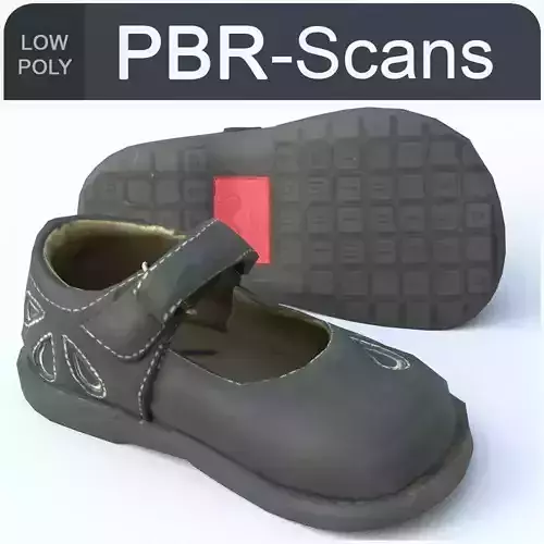 Child Shoe Low Poly