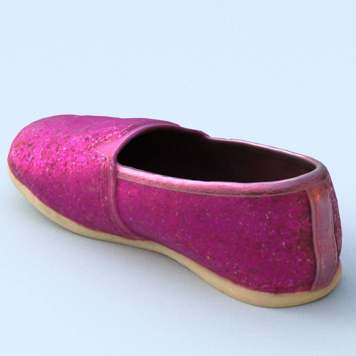 Shoe Middle Poly 3D model_3
