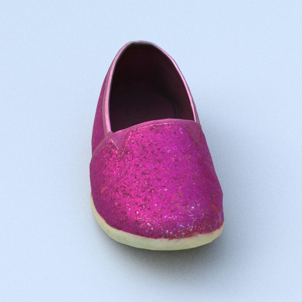 Shoe Low Poly with heart Low-poly 3D model_15