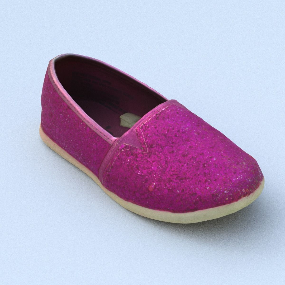 Shoe Low Poly with heart Low-poly 3D model_13