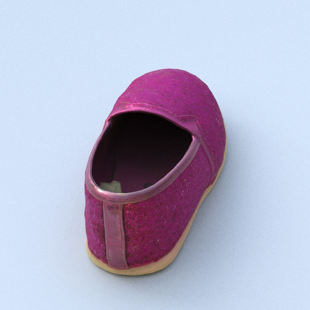 Shoe Low Poly with heart Low-poly 3D model_9