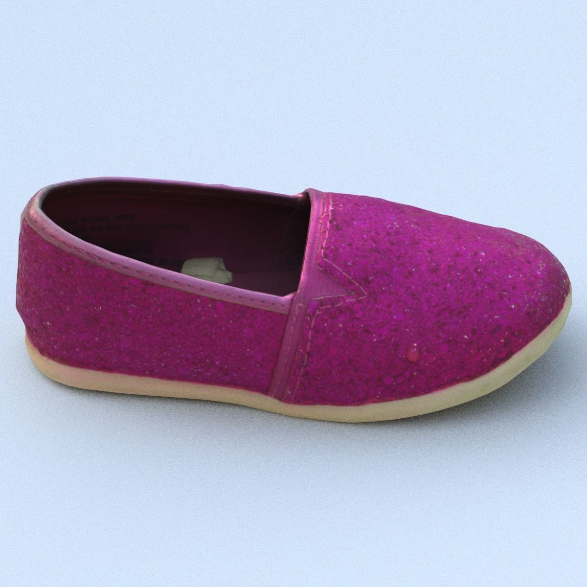 Shoe Low Poly with heart Low-poly 3D model_14