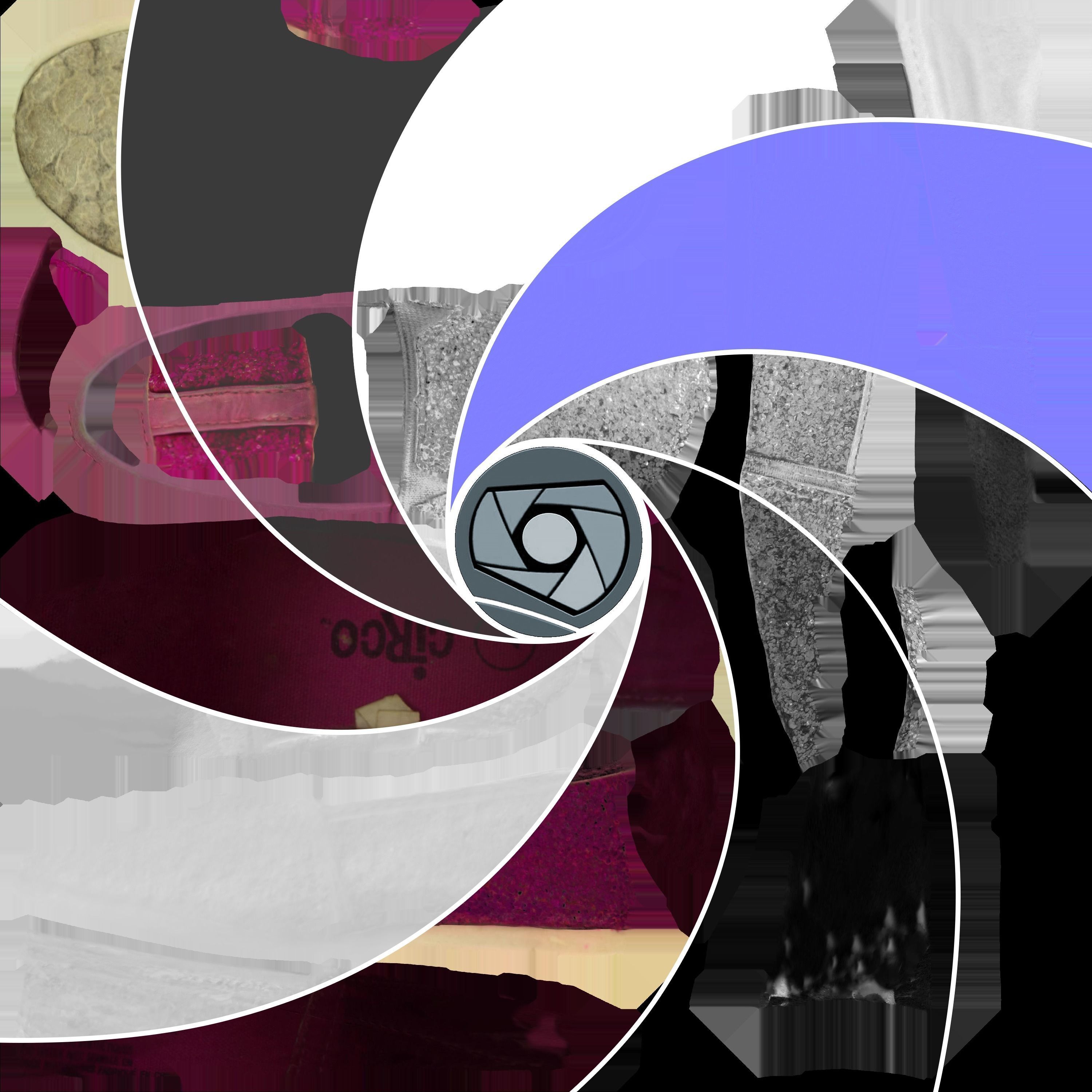 Shoe Low Poly with heart Low-poly 3D model_6