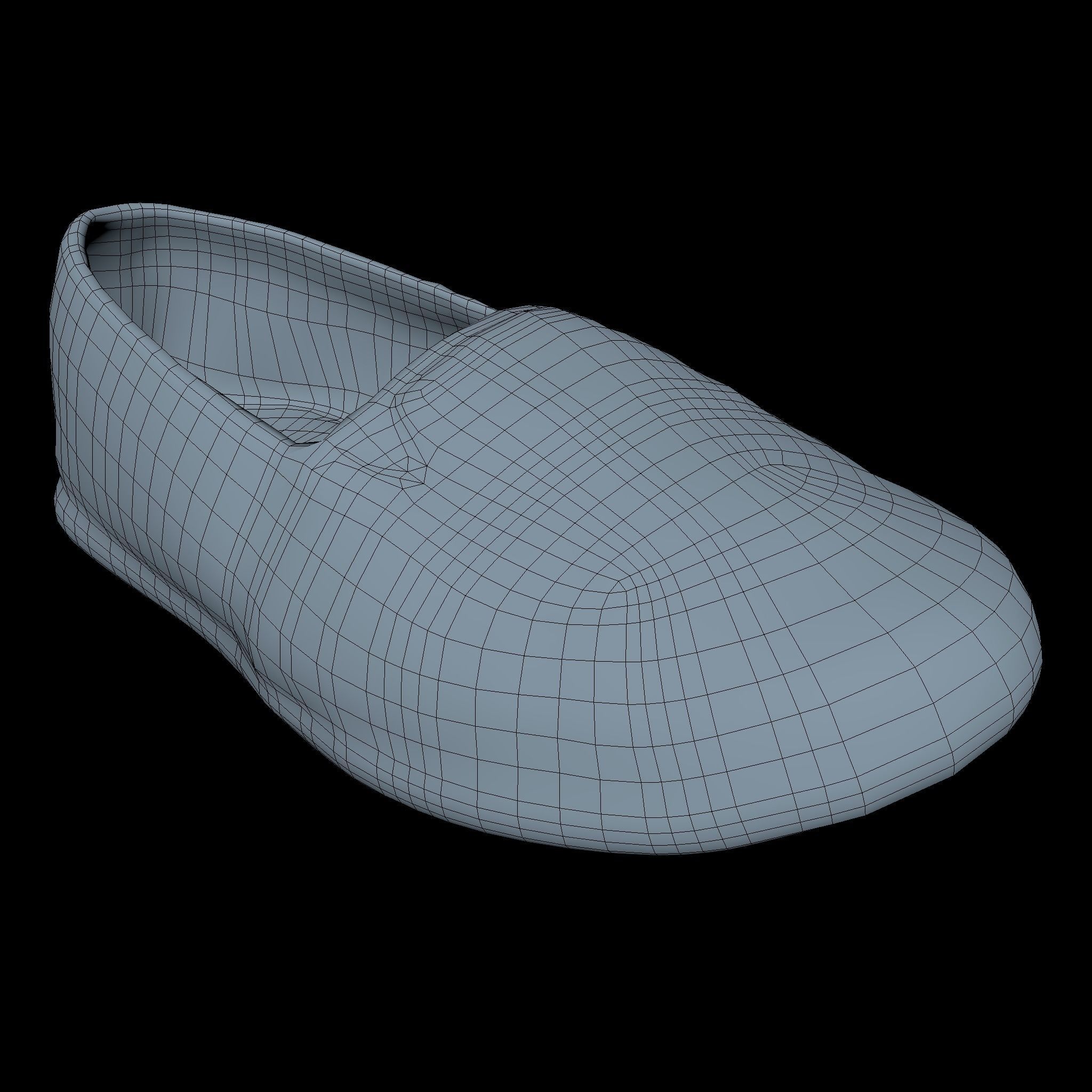 Shoe Low Poly with heart Low-poly 3D model_5