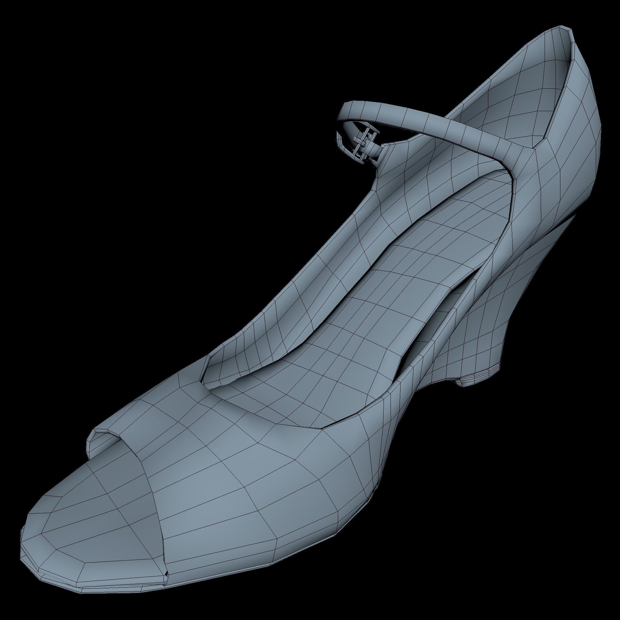 Shoe Low Poly Low-poly 3D model_5