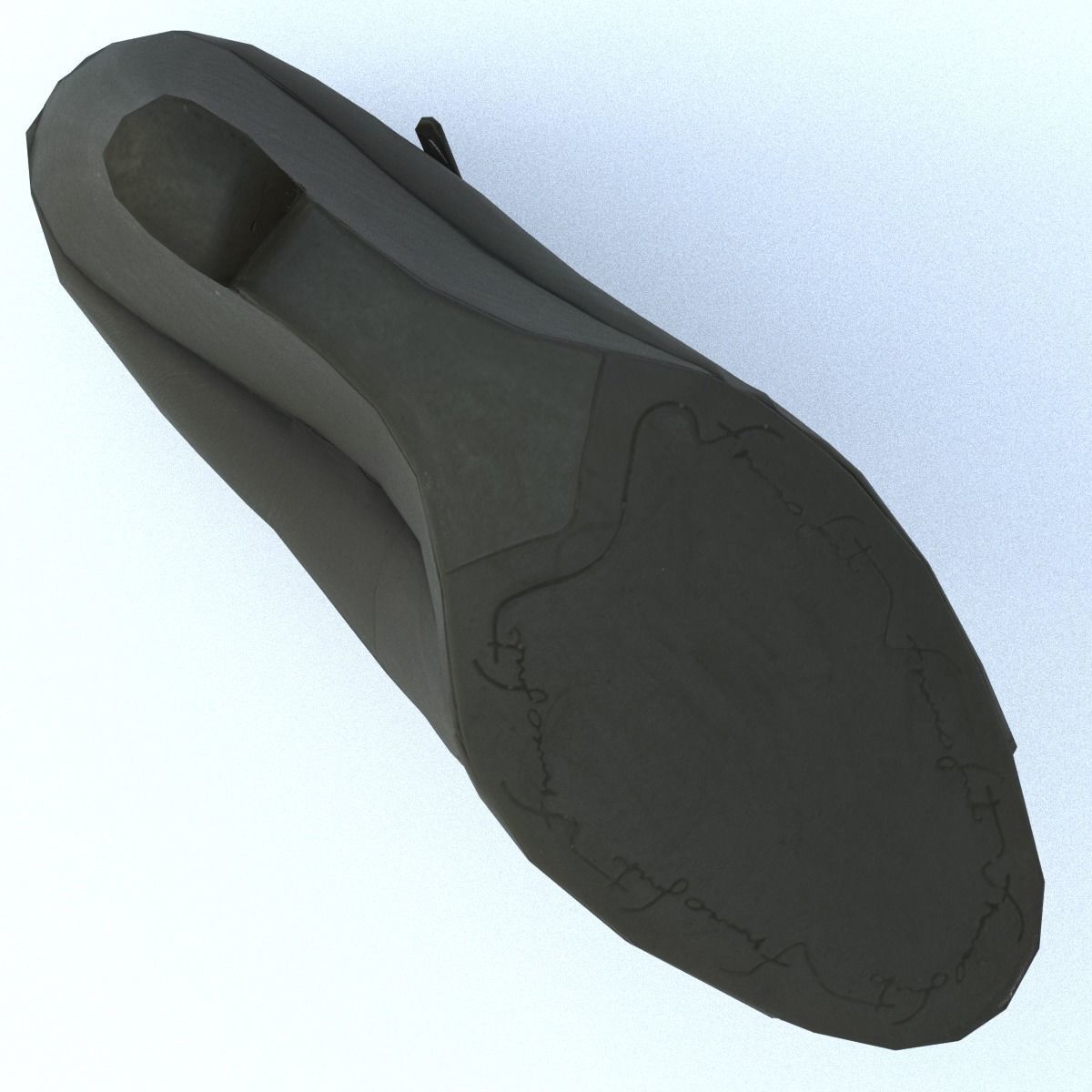 Shoe Low Poly Low-poly 3D model_1