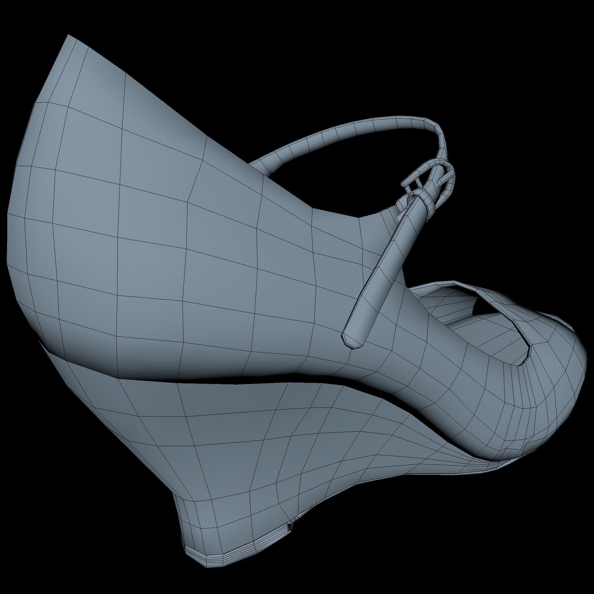 Shoe Low Poly Low-poly 3D model_6