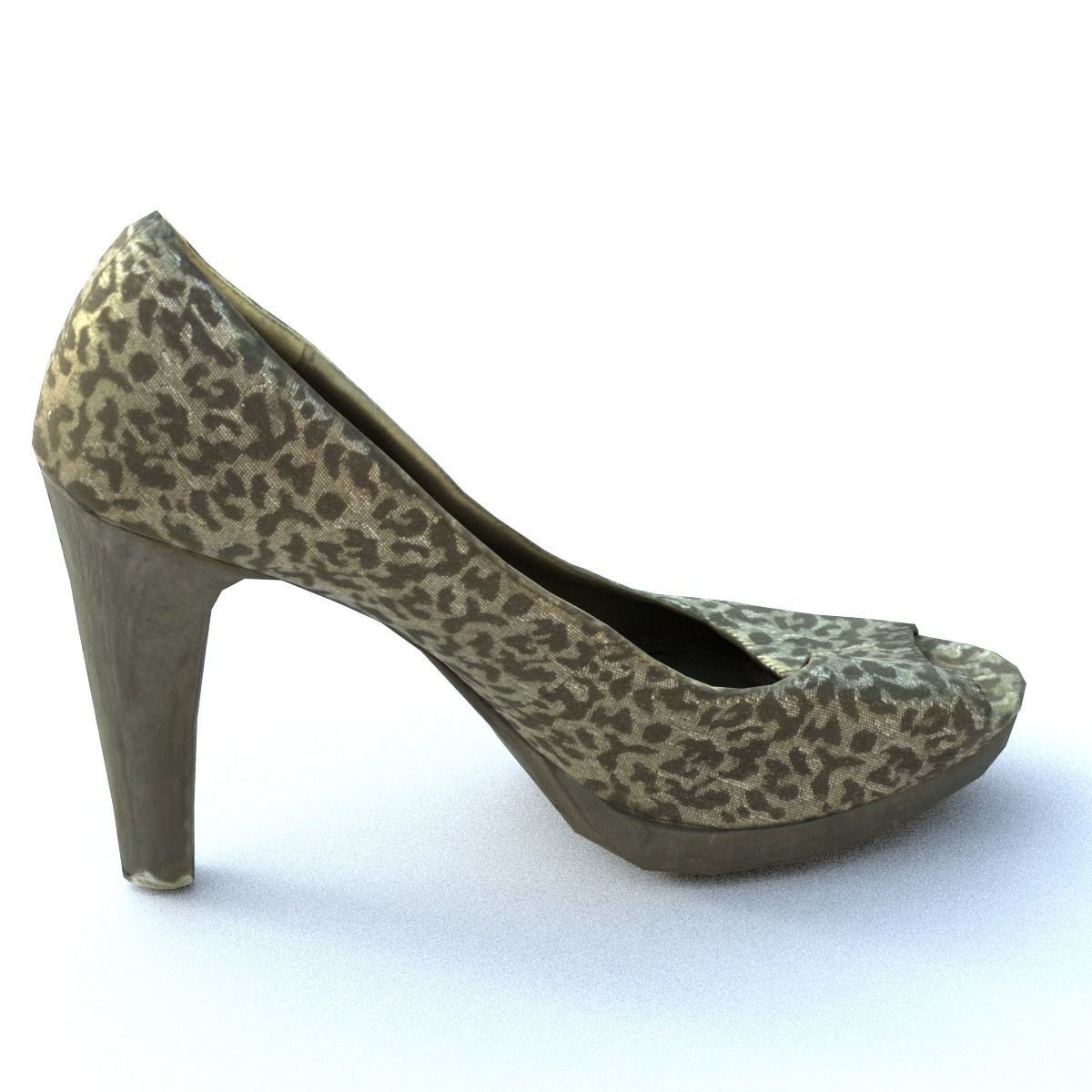 High Heel Low Poly Low-poly 3D model_12
