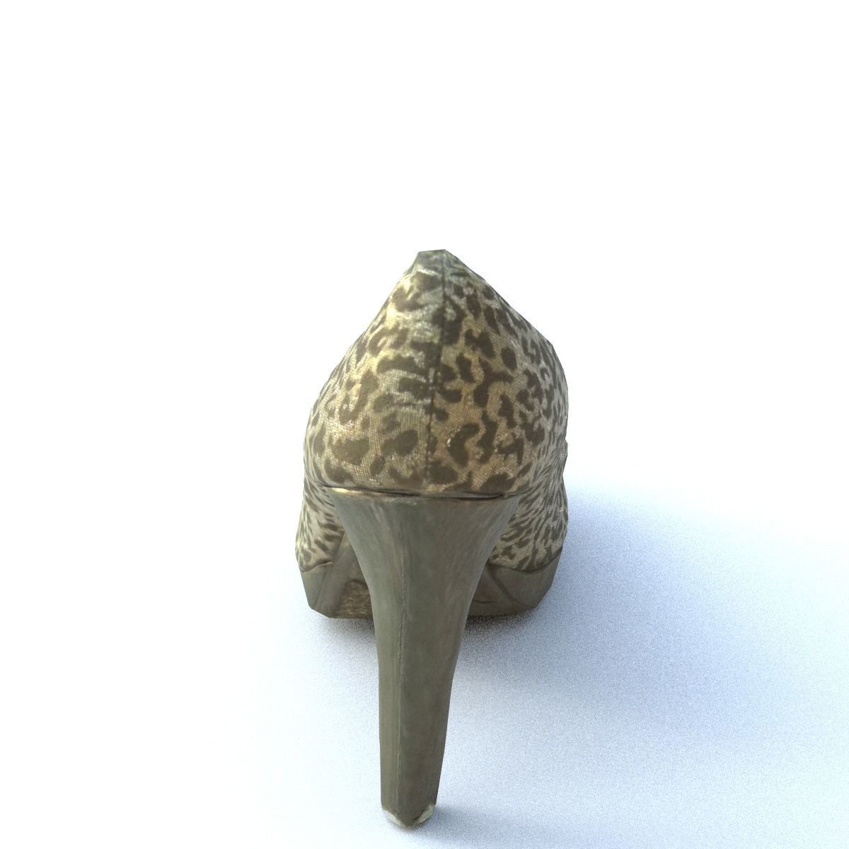 High Heel Low Poly Low-poly 3D model_4