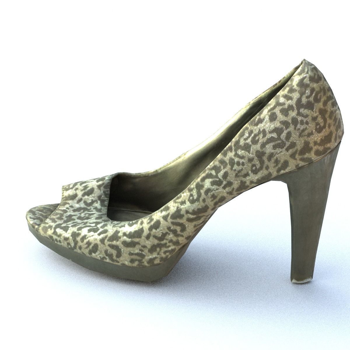 High Heel Low Poly Low-poly 3D model_6
