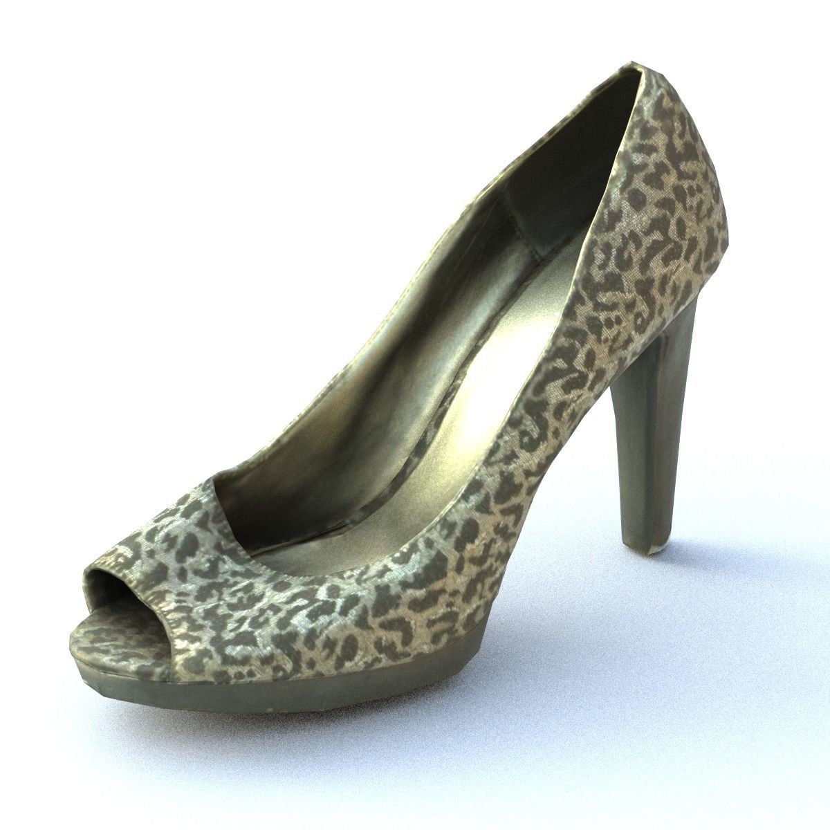 High Heel Low Poly Low-poly 3D model_9