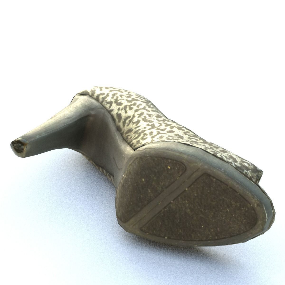 High Heel Low Poly Low-poly 3D model_1