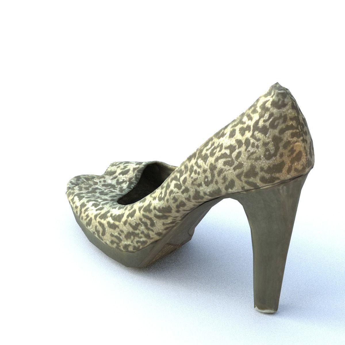 High Heel Low Poly Low-poly 3D model_5