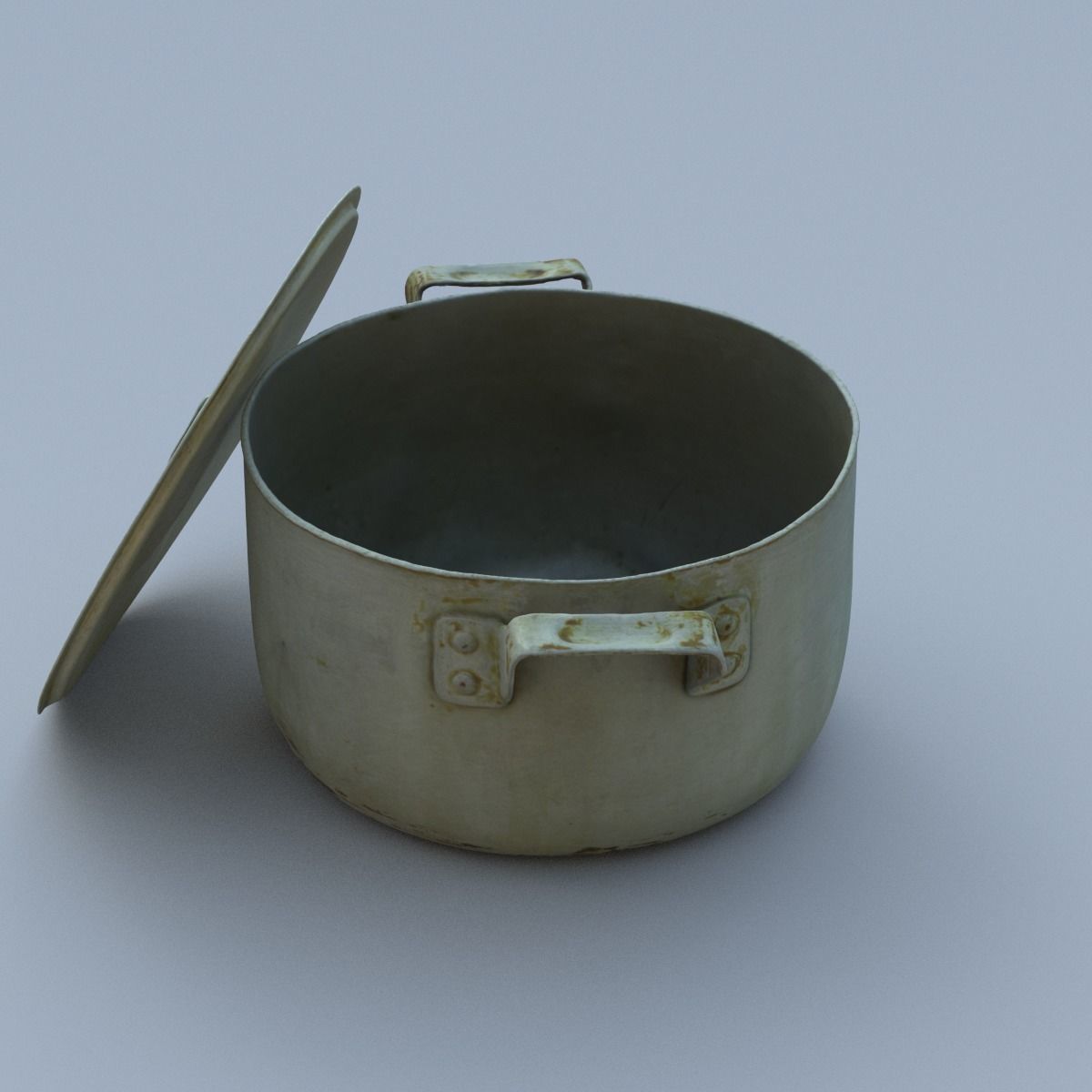 Saucepan High Poly metal pot 3D model_13