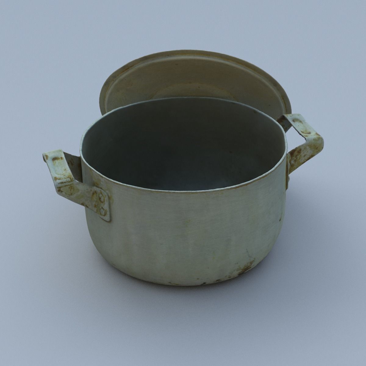 Saucepan High Poly metal pot 3D model_18