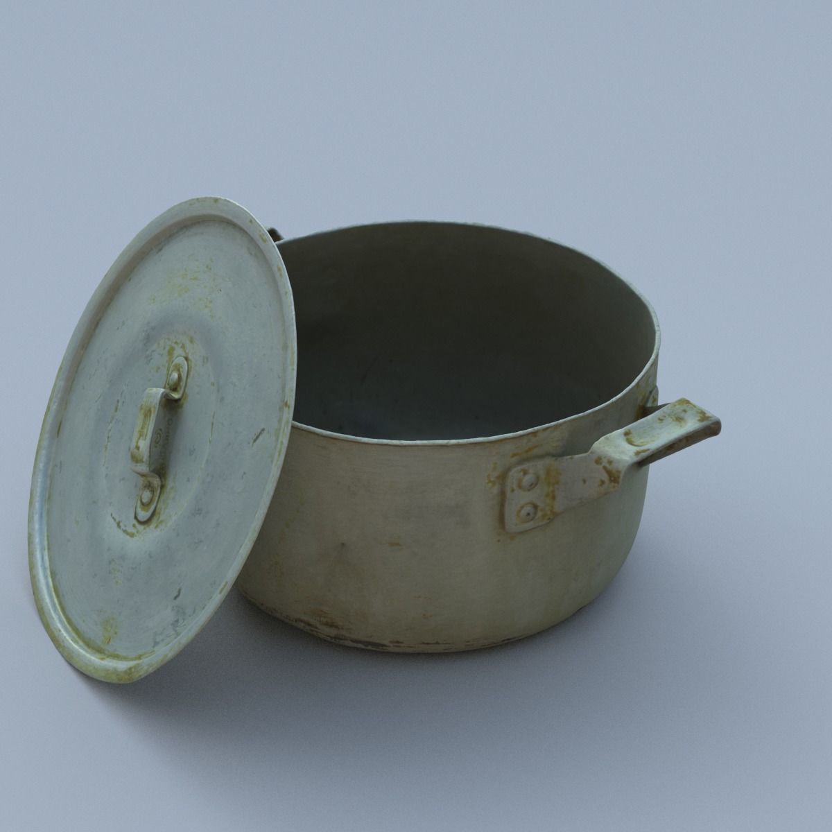 Saucepan High Poly metal pot 3D model_14