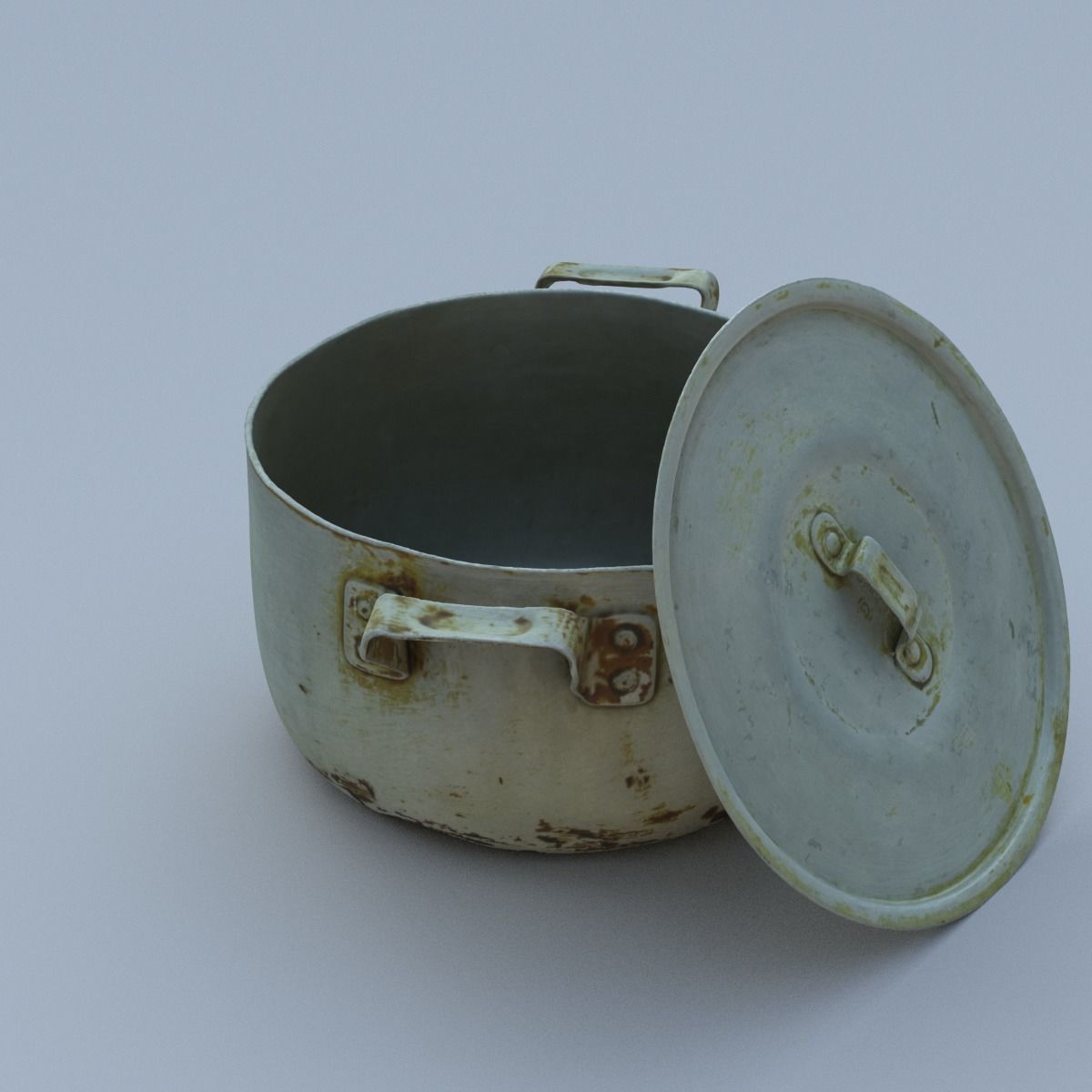 Saucepan High Poly metal pot 3D model_15