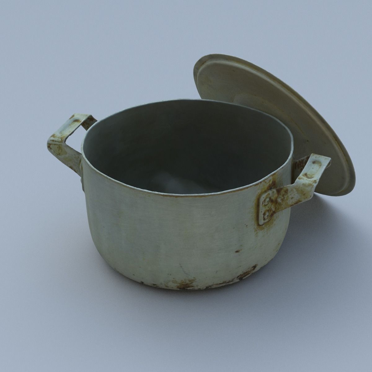 Saucepan High Poly metal pot 3D model_17