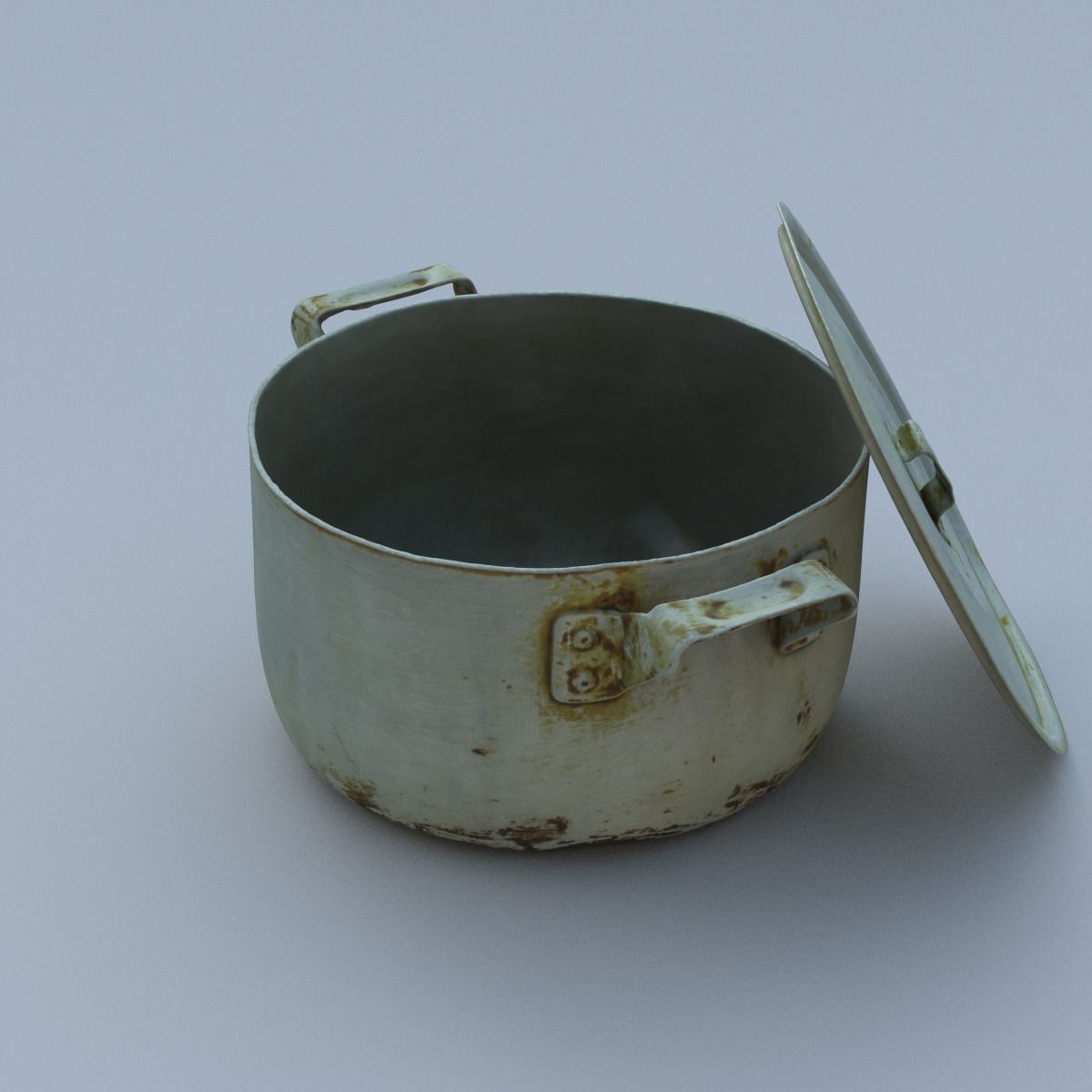 Saucepan High Poly metal pot 3D model_16