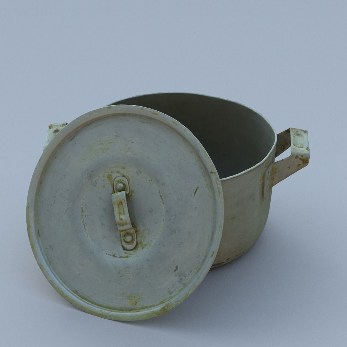 Saucepan High Poly metal pot 3D model_12