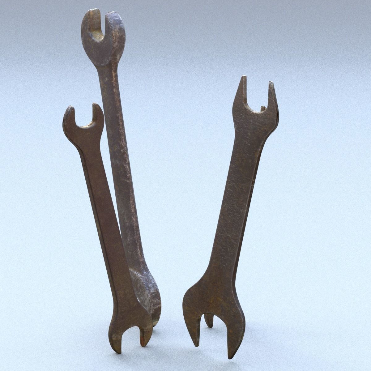 Wrenchs Low SM Low-poly 3D model_8