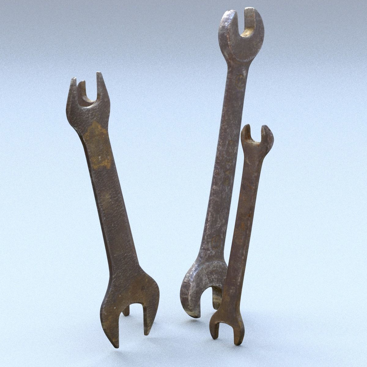 Wrenchs Low SM Low-poly 3D model_15
