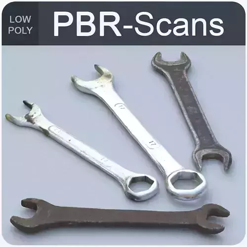 Wrenchs Low Poly wrenches