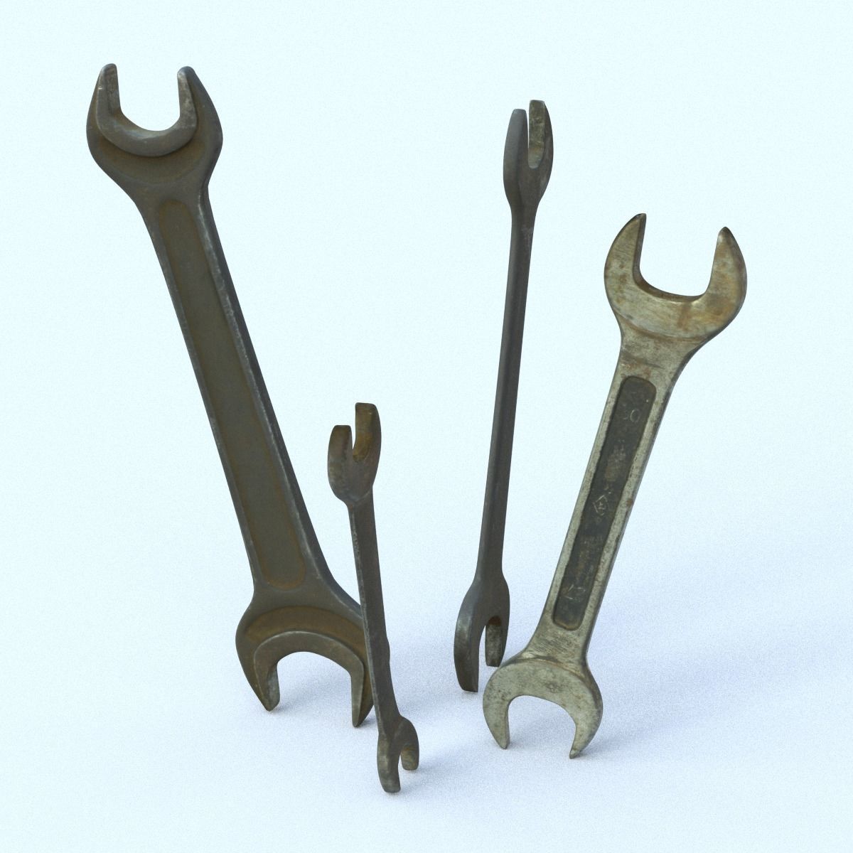 Wrenchs Low SM Low-poly 3D model_12