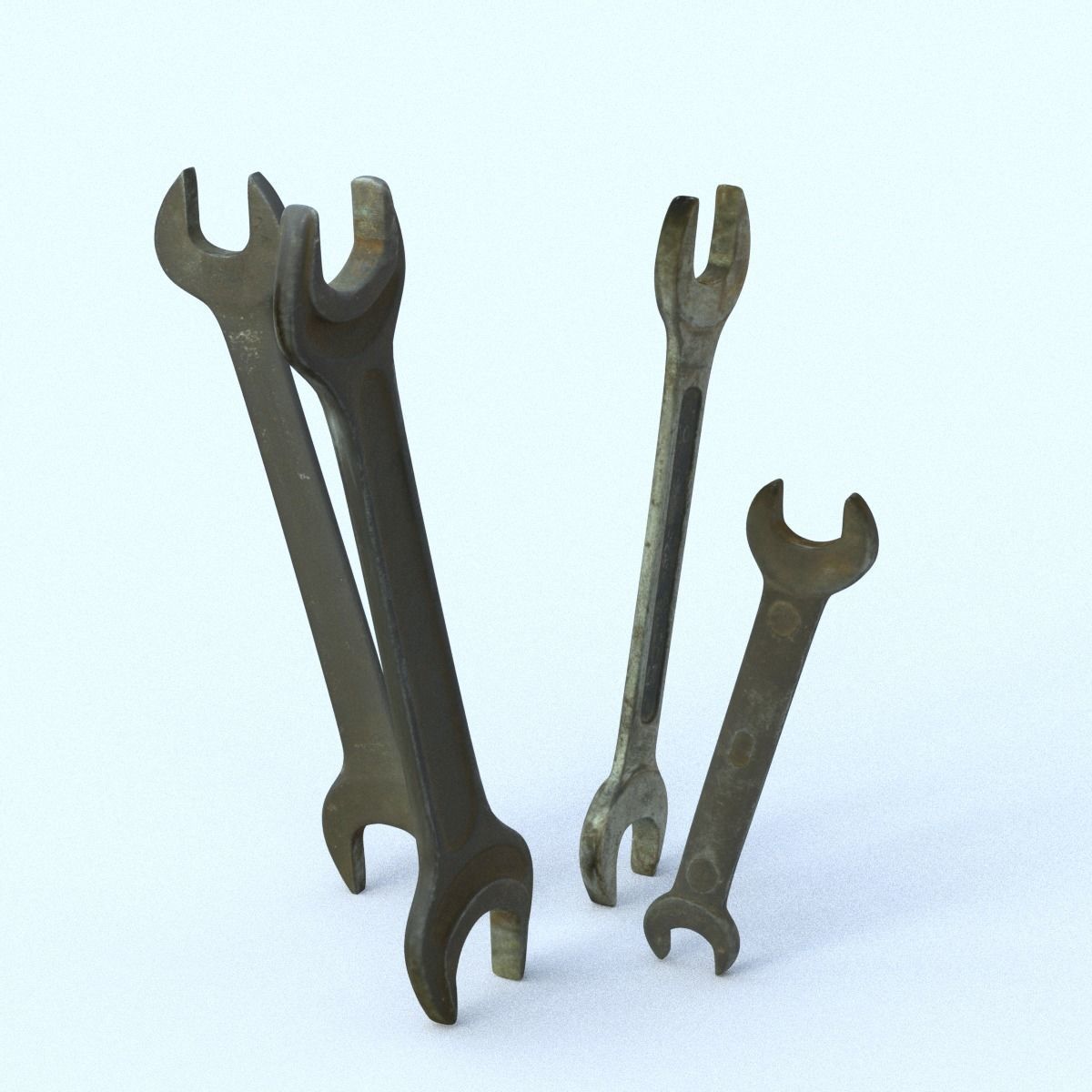 Wrenchs Low SM Low-poly 3D model_14