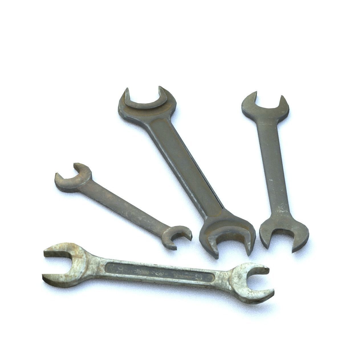 Wrenchs Low SM Low-poly 3D model_1