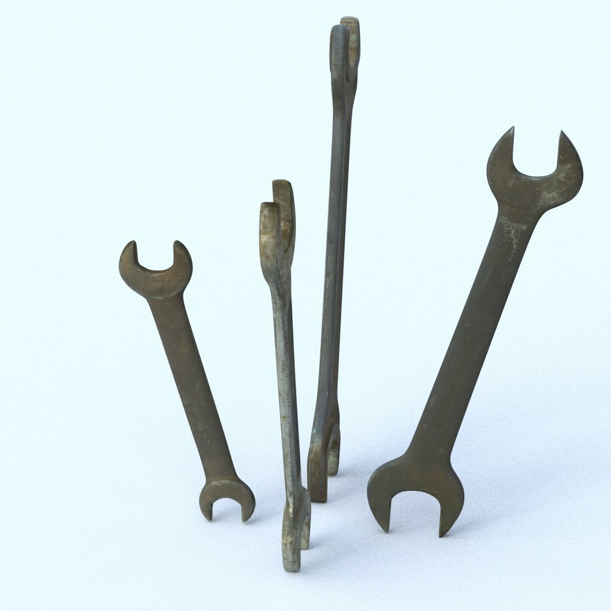 Wrenchs Low SM Low-poly 3D model_8