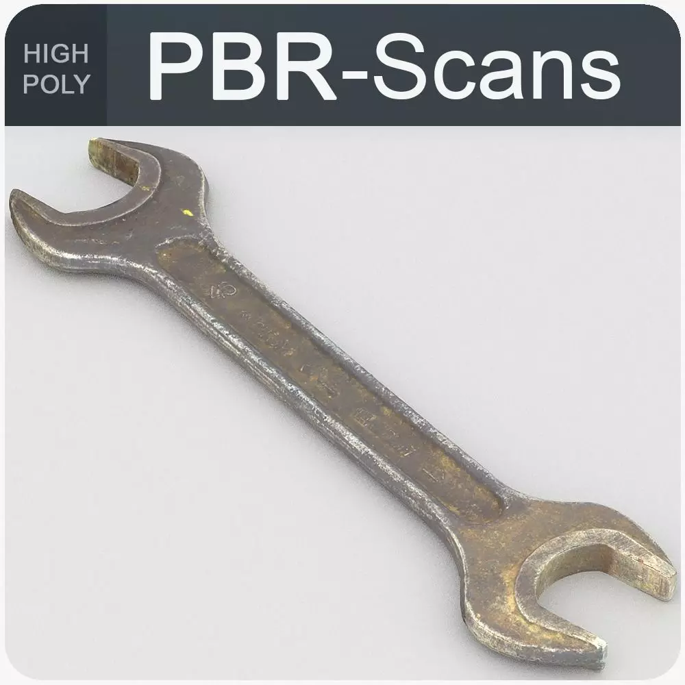Wrench High Poly Free 3D model