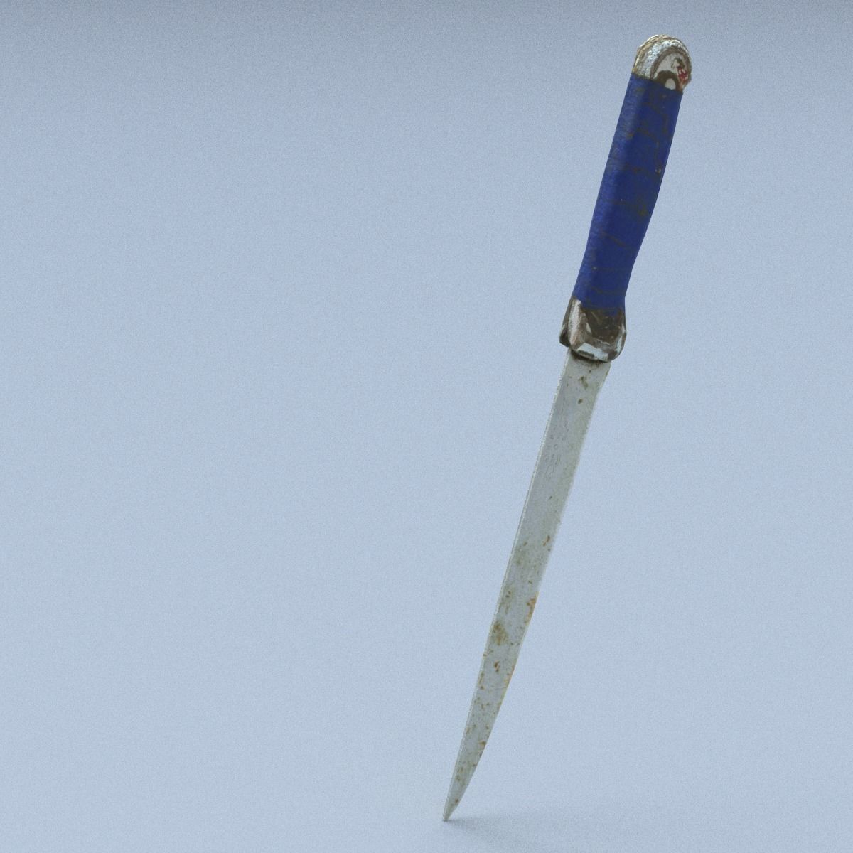 Knife Middle Poly 3D model_13