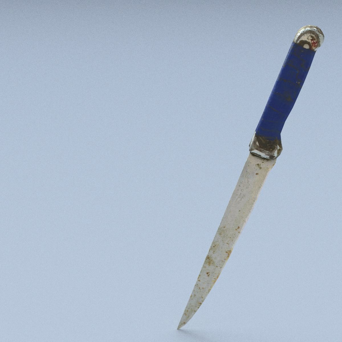 Knife Middle Poly 3D model_12