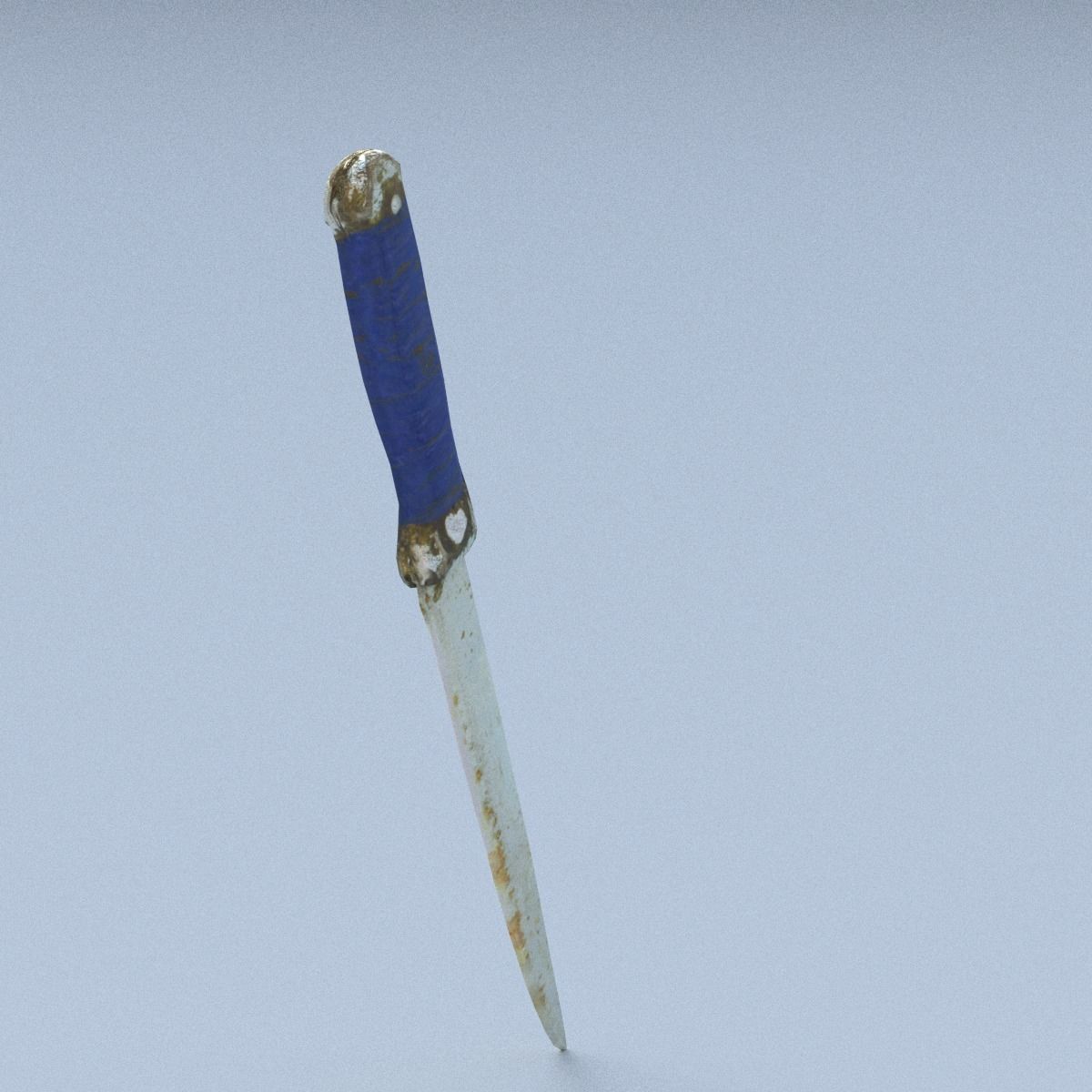 Knife Middle Poly 3D model_7