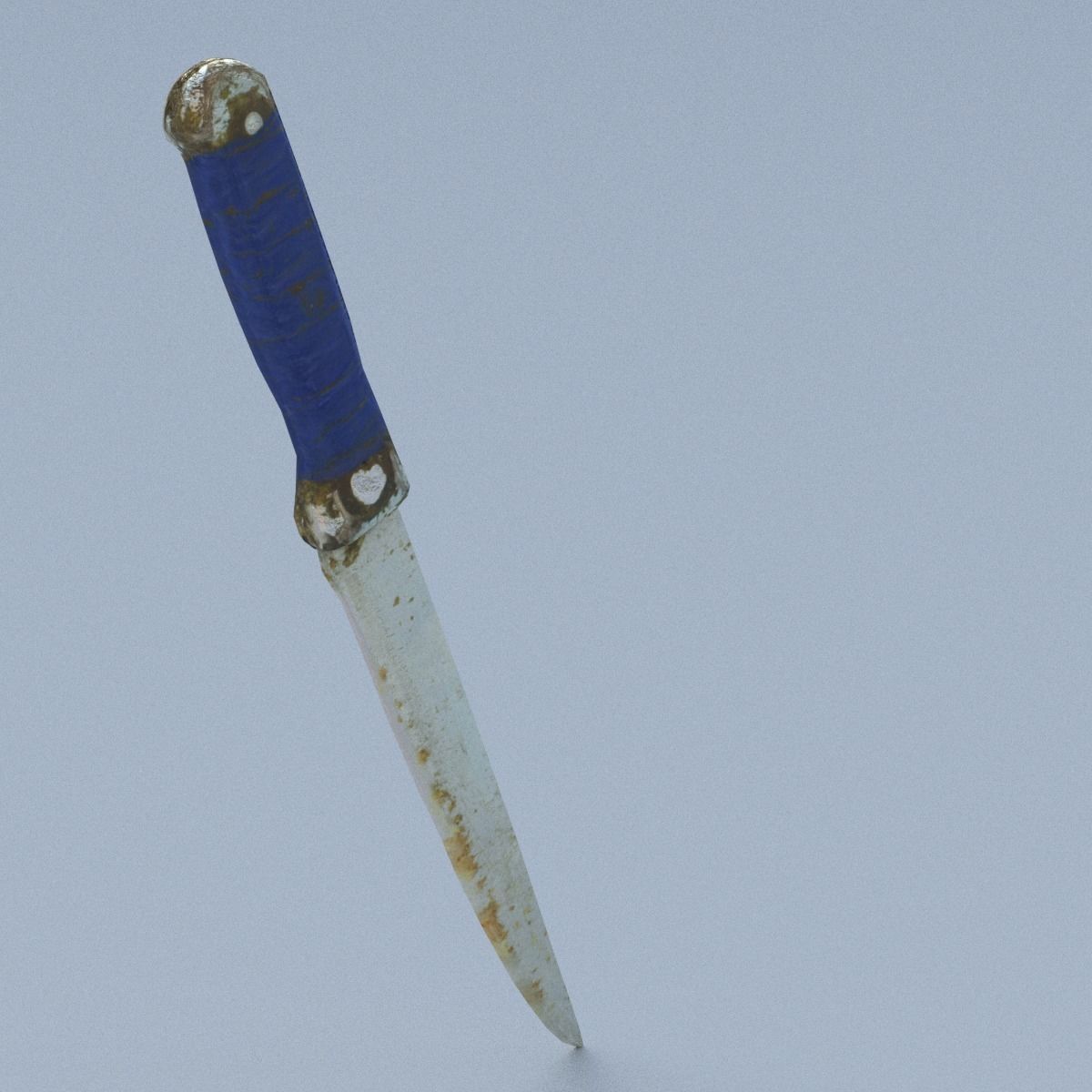 Knife Middle Poly 3D model_1