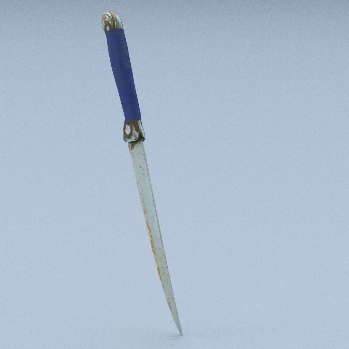 Knife Middle Poly 3D model_6