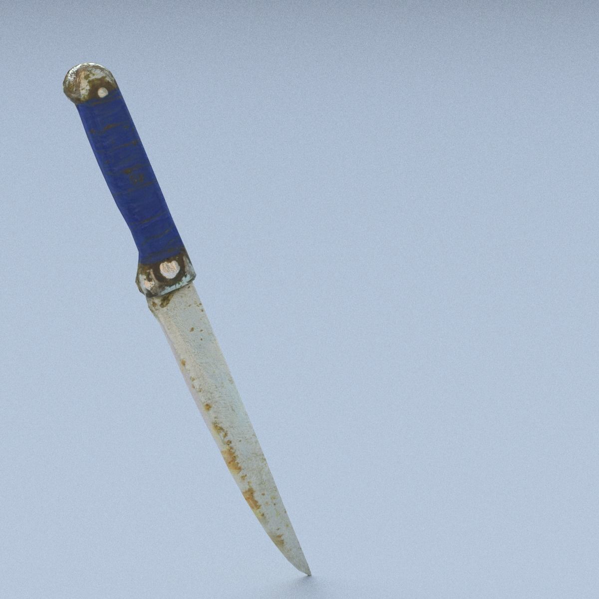 Knife Middle Poly 3D model_10