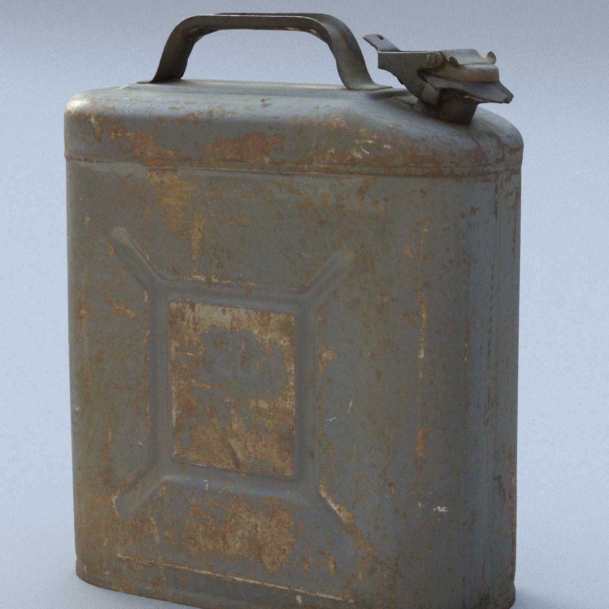 Jerry Can High Poly 3D model_9