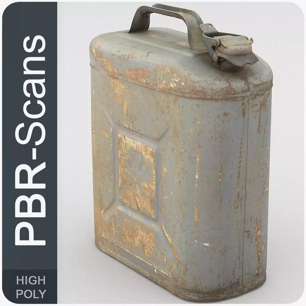 Jerry Can High Poly 3D model_0